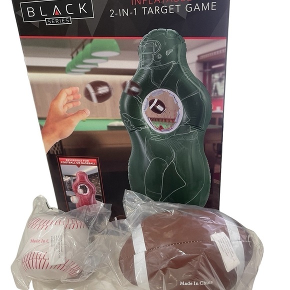 Target Game Inflatable 2 in 1 Black Series 58 inches high, baseball and football - Picture 2 of 8